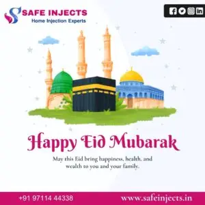 blue watercolor illustrative eid al fitr greeting instagram post 1